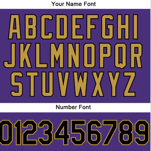 Custom <b>Purple</b> Gold Sublimation Hoodie Pullover Sweatshirt Personalized Sportswear Custom Logo Teamwear Design OEM Factory Unisex - Product Image 6