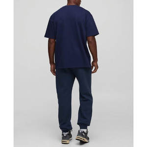 2025 Premium 100% algodón Streetwear camiseta de gran tamaño suelta Fit 220 GSM Heavyweight hombres camisetas con logotipo personalizado al por mayor - Product Image 2