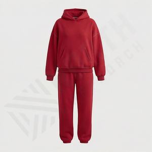 Ensemble de survêtement pour femme hiver 2025, 100% coton, design 2 en 1, pantalon de survêtement, tenue de sport pour la salle de sport - Product Image 1