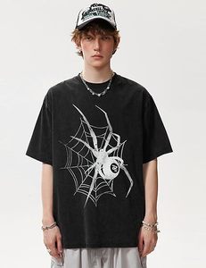 เสื้อยืดคอตตอนหนาน้ำหนักมากทรงบ็อกซี่ แขนสั้น ไหล่ตก ทรงหลวม แบบครอป สำหรับผู้ชาย - Product Image 4