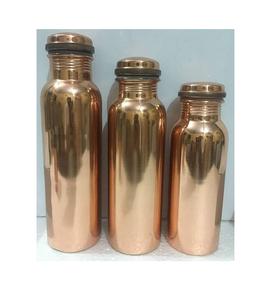 Botellas de cobre sólidas hechas a mano de buena calidad Botellas de agua de cobre para beber disponibles a un precio asequible - Product Image 1