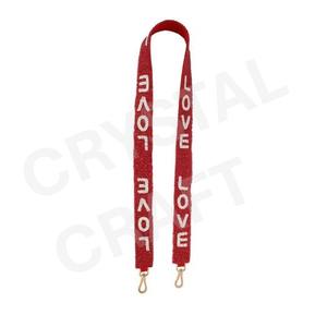 Custom Shape And Design Beaded <b>Purse</b> Strap Customized <b>White</b> Gold Seed Bead Bag Straps Customized Beaded Strap for Bags - Product Image 5