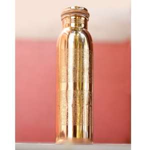 Pure Copper <b>Water</b> <b>Bottle</b> Ayurvedic Health Drinkware Leak Proof Eco Friendly Wholesale Supply - Product Image 6