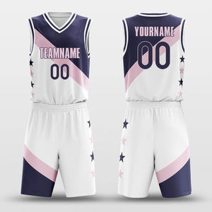 Tenue de basketball sur mesure, vêtements d'équipe, vêtements de sport personnalisés par sublimation, vente en gros, respirant, séchage rapide, vêtements de basketball - Product Image 1