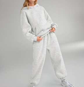 Chándales Mujer Algodón Fleece Poliéster Peso pesado Cómodo 500 GSM Chándal de gran tamaño Mujer - Product Image 4
