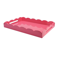 Plateau en laque de bambou écologique Conceptions personnalisées disponibles Artisanat de luxe Plateau en laque noire pour la décoration intérieure