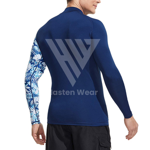 Factory Made Sportswear Rash Guards <b>Top</b> Trending Fashion Full Sublimation Print Plain Color Rashguards In <b>Low</b> MOQ - Product Image 2