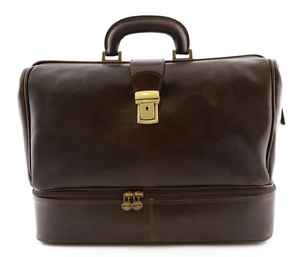 Venta al por mayor Vintage personalizado Doctor bolso de cuero genuino médico Satchel monedero maleta para hombres mujeres Doctor - Product Image 2