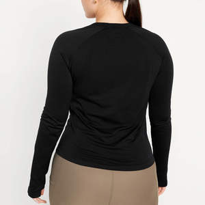 Camisetas Deportivas de Manga Larga para Mujer, de Alta Calidad, Ecológicas, Transpirables, de Secado Rápido, Ajustadas, al por Mayor - Product Image 2