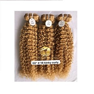 Calidad Premium, visón camboyano, templo indio virgen, 20 '', Color #18, extensión de paquete de color rizado, proveedor de donante único - Product Image 1