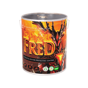 FRED® Recubrimiento Intumescente Retardante de Fuego – Clase A2-s1,d0 Barrera Térmica para Madera y Espuma Proyectada - Product Image 2