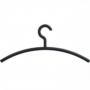 HEWI 570.1 90 <b>Plastic</b> Hanger Jet Black with 450mm Width and 190mm Height - Product Image 3