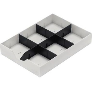 Single-Tier <b>Plastic</b> Office Organizer with Standing Type Installation Injection-Molded <b>Storage</b> Trays for <b>Drawer</b> Use - Product Image 1