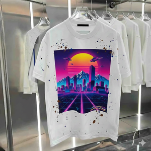 Camiseta Extra Grande para Hombre, 100% Algodón, Cuello Redondo, Estilo Urbano, Impresión Serigráfica, Casual, OEM, Venta al por Mayor, Tejido de Punto de 220 Gramos, Diseño Sólido - Product Image 1