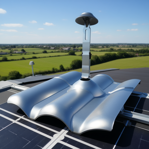 Cubierta Solar Pegasus W-Tile para Techos de Lámina con Cuchilla y Bota Metálica EPDM Galvanizada Negra PTX-WFB0 - Product Image 3