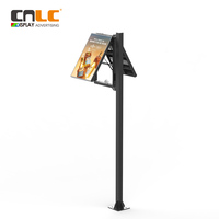 Affichage LED sur poteau extérieur P4 haute luminosité 5500 nits, structure en aluminium, IP56, signalisation numérique