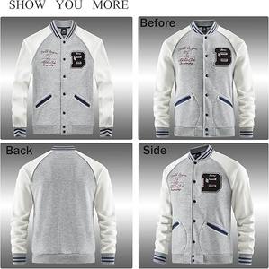 Hommes Femmes Manches Longues Lettres Casual Manteaux Varsity Jacket Baseball Bouton Vestes Chenille Broderie Vente D'hiver Remise - Product Image 5