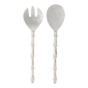 Élégant ensemble de service avec manche en bois pour hôtel et restaurant de fête de mariage disponible à un prix raisonnable pour la salade - Product Image 2