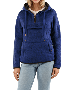 Chaqueta de Invierno de Venta Caliente al por Mayor, Chaqueta de Mujer Transpirable de Talla Grande con Cremallera Completa Personalizada, de Forro Polar de Manga Larga - Product Image 1