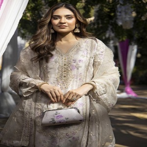 ชุดเดรสปาร์ตี้สำหรับผู้หญิง3ชิ้นสำหรับงานแต่งงาน DR Haris VOL miraas Sari - Product Image 3