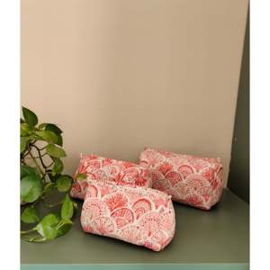 Juego de Bolsas de Algodón Bordadas Estilo Bohemio, 3 Bolsas Portátiles con Cierre de Cremallera, Cuatro Bolsillos Adicionales, Pequeña Capacidad - Product Image 2