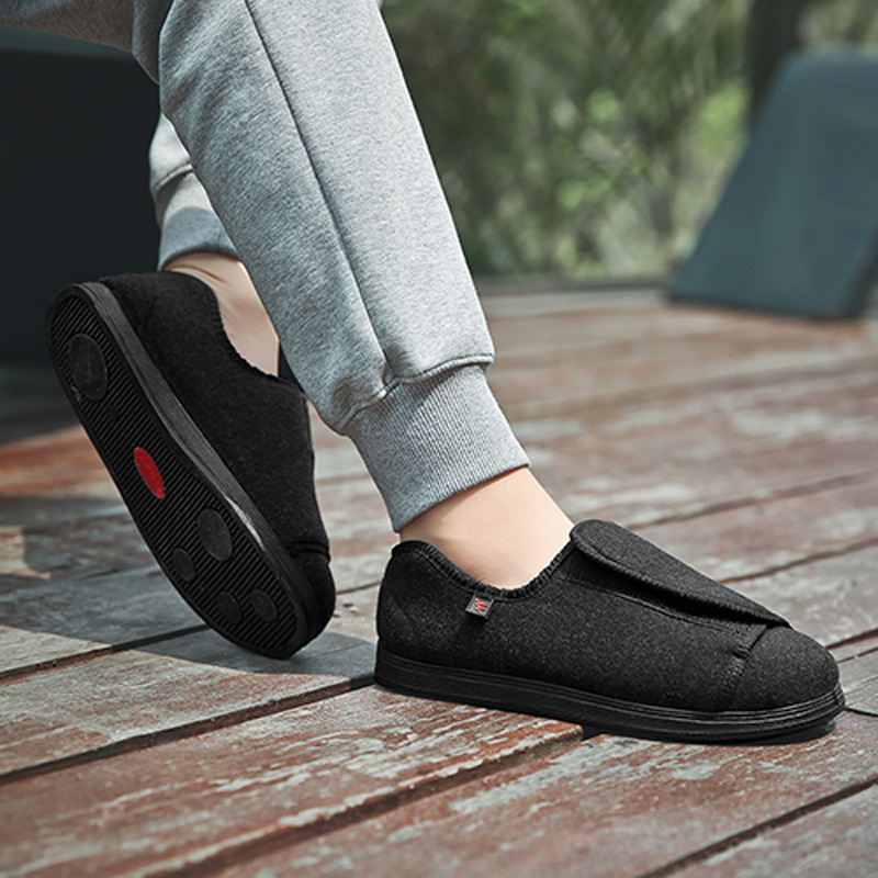 Pantuflas Para Rehabilitación, Zapatos Diabéticos De Ajuste Ancho Para Mujer, Pantuflas Unisex Para Mujer, Tenis De Malla Transpirable Para Ancianos, Edema Diabético, Pies Hinchados Al Aire Libre, Rojo