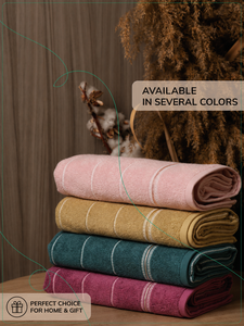 Serviette de bain en coton 100% ARVIS à rayures multicolores 70x140cm Vente en gros - Product Image 3