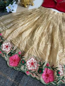 Lehenga Choli de Seda Georgette 9000, Semi-Confeccionado, con Bordado Pesado, para Niñas, Ideal para Fiestas de Verano, Diwali y Bodas - Product Image 5