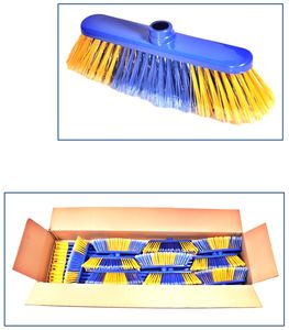 Escoba con palo, escoba de plástico con palo de metal - Product Image 1