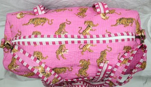 กระเป๋าเดินทางแบบดัฟเฟิลผ้าฝ้ายลำลองสุดหรู ทนทาน มีซิป เหมาะสำหรับการเดินทาง ใช้เป็นกระเป๋าถือสำหรับผู้หญิง เป็นมิตรกับสิ่งแวดล้อม ความจุขนาดใหญ่ - Product Image 2