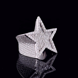 925 plata esterlina IGI certificado CVD HPHT laboratorio cultivado creado diamante anillo 14K oro blanco pated fiesta anillo para mujer hombre - Product Image 1