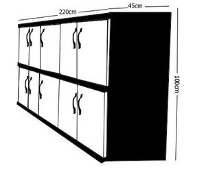 New Arrival Seljuk Geometric Laser Cut Metal Leg Executive Office Desk Set for Corporate Commercial Office Use - Product Image 2