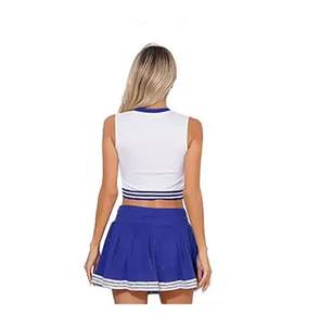 Conjuntos de Uniformes de Animadoras de Élite para Niñas |   Logotipo y Color Personalizados |   Tela de Secado Rápido 100% Poliéster |   Entrenamiento de Rendimiento - Product Image 4