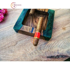 ที่เขี่ยบุหรี่ทำจากไม้แบบตั้งโต๊ะคุณภาพสูงอุปกรณ์เสริมสำหรับจัดเก็บเถ้าตกแต่งตามธรรมชาติของโรงแรมบาร์รีสอร์ท - Product Image 5