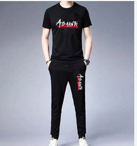 ชุดกีฬาลำลองผู้ชาย 2 ชิ้น เสื้อฮู้ดระบายอากาศและกางเกงขายาว เสื้อผ้าฤดูร้อนสำหรับเล่นกีฬาหรือกิจกรรมกลางแจ้ง - Product Image 4