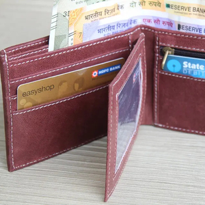 Offre Spéciale Vintage portefeuille porte-carte de crédit sac affaires en cuir véritable marron portefeuille pour hommes multi-fonction portefeuilles pinces à billets - Product Image 1