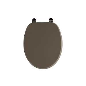 Asiento de Inodoro de Madera con Acabado Mate Koricini Dark Dove, Tamaño Universal Italiano - Product Image 1