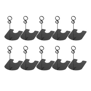 Mini support à pince en métal doré avec base pliable idéal pour les photos de cartes mémo de numéros de table ou les étiquettes de prix fabriquées à la main - Product Image 2