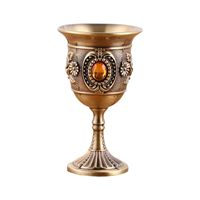 Gobelet en laiton verre Royaal Design tasse à vin décor médiéval verre gravé gobelet à vin du roi Arthur cadeaux laiton fait à la main