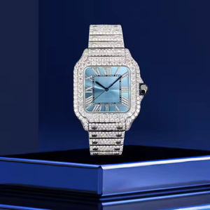 <b>Mens</b> Fashion Square Business Meeting and Office Wear Quartz Watch with Moissanite Dial Design and Strong <b>Stainless</b> <b>Steel</b> Body - Product Image 1
