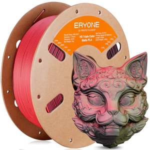 1,75mm ± 0,03mm Impresora 3D PLA Mate Alta Velocidad Triple Color Filamento 1kg - Product Image 4