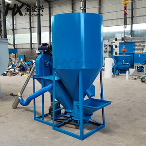Nuovo Trituratore Miscelatore Verticale a Doppia Vite per Uso Agricolo, per la Lavorazione di Grano <span class=keywords><strong>in</strong></span> Polvere e Pellet, Alta Sicurezza, <span class=keywords><strong>in</strong></span> Ghisa, 150-1500kg/h - Product Image 5
