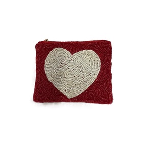 Porte-monnaie élégant en perles de rocaille brodées à la main, fait à la main, en perles de rocaille brodées - Product Image 3