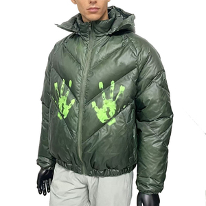 Chaqueta de Invierno para Hombre, de Buena Calidad, Cálida, Moderna, Ajustada, con Capucha, de Fibra de Poliéster Termosensible que Cambia de Color - Product Image 6