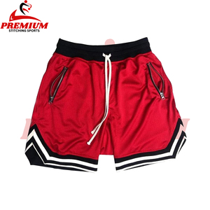Pantalones cortos de baloncesto informales para hombre, tejido de poliéster 100%, transpirable, diseño personalizado, secado rápido, malla suelta, estampado por sublimación - Product Image 4