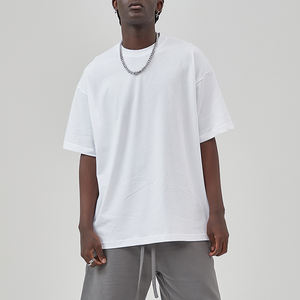 เสื้อยืดสีดำสำหรับผู้ชายเสื้อยืดผ้าฝ้ายโอเวอร์ไซส์พิมพ์ลายสำหรับผู้ชาย - Product Image 1