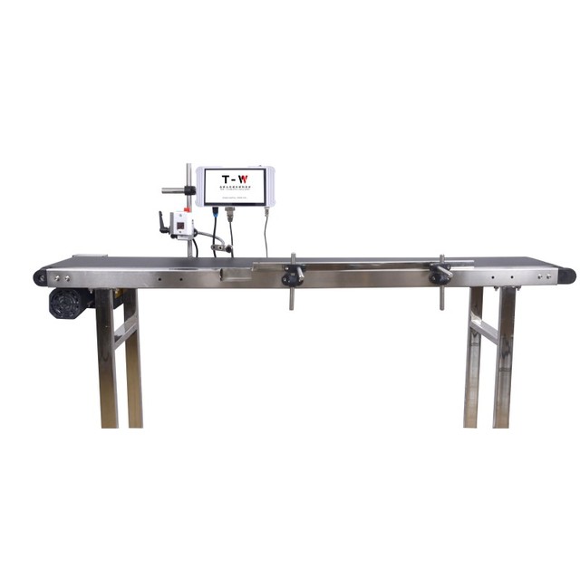 7 Inch Touch Screen Unencrypted Date Coding Machine Inkjet Printer for Production Line Code Printer with Conveyor Tij Printer
