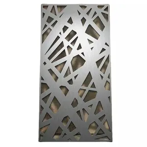 Privacy personalizzata pannelli giardino in alluminio recinzione decorativa argento giardino