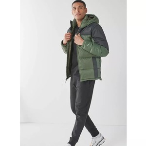 Manteaux d'hiver doublés matelassés résistants à l'eau avec fermeture éclair complète à capuche légère pour hommes streetwear veste bouffante en duvet vintage pour hommes - Product Image 3