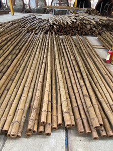 เสากิ่งไม้ไผ่แข็งแรงทนทานต่อการก่อสร้างใช้ไม้ไผ่ดิบ4.5ม. ยาว0.12ม. - Product Image 3